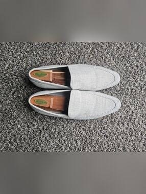 La Milano Men's Light Gray Slip-On Loafers